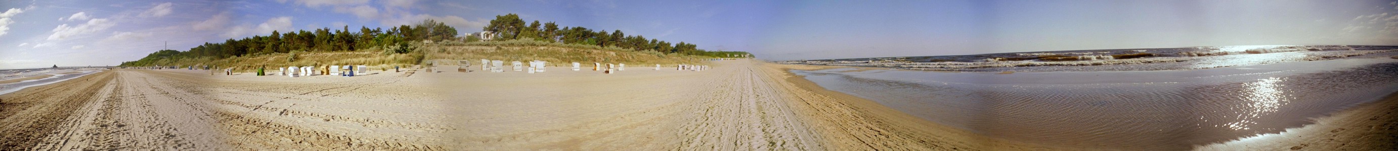 Panoramablick am Strand von Heringsdorf